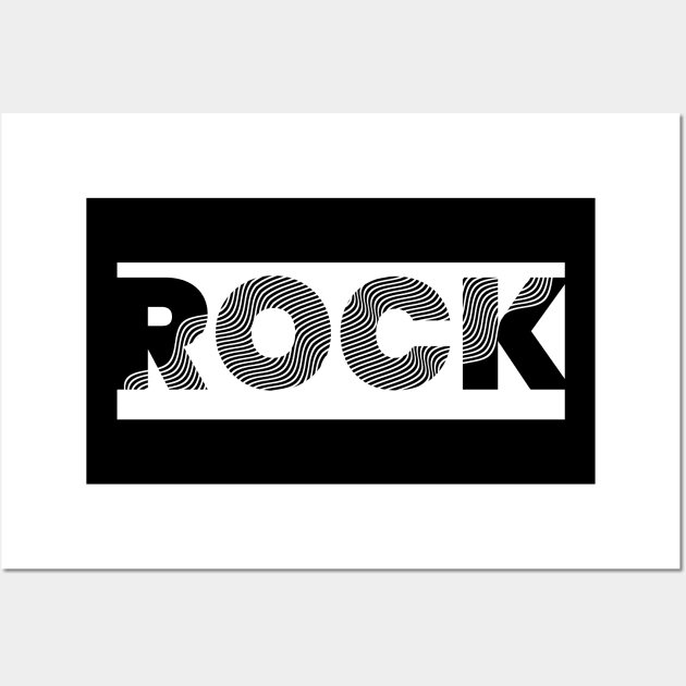 rock lines logo Wall Art by lkn